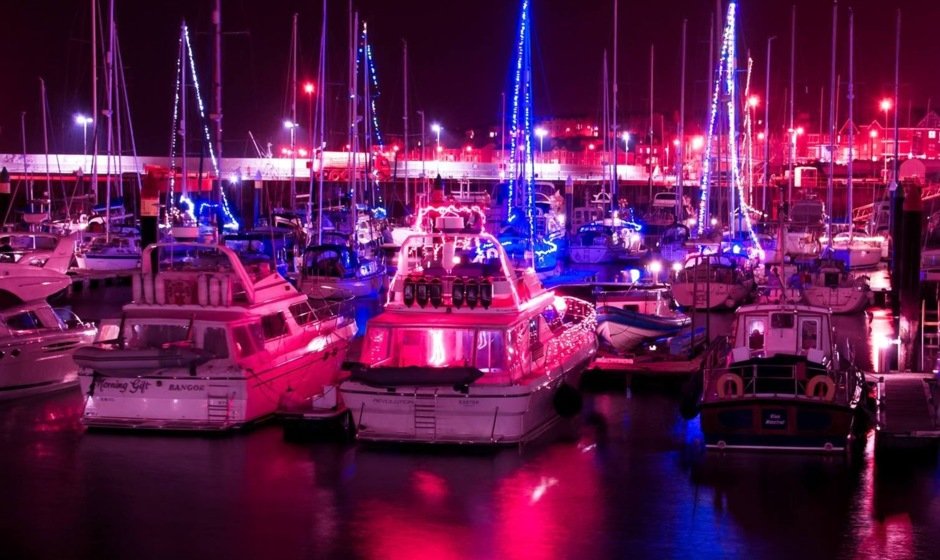 Bangor Marina Christmas Lights 