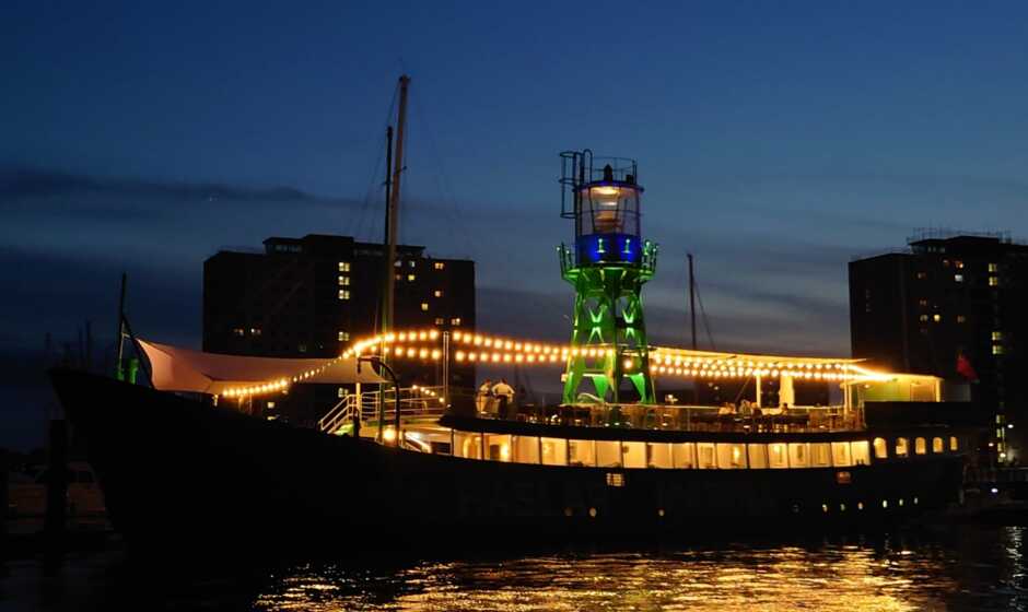 Lightship at night 