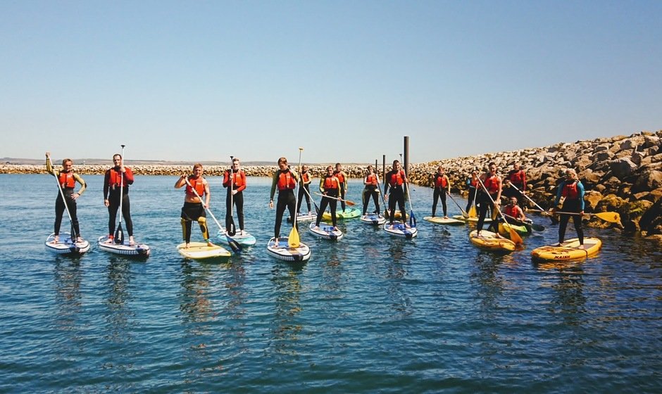 Paddleboarding in Weymouth 