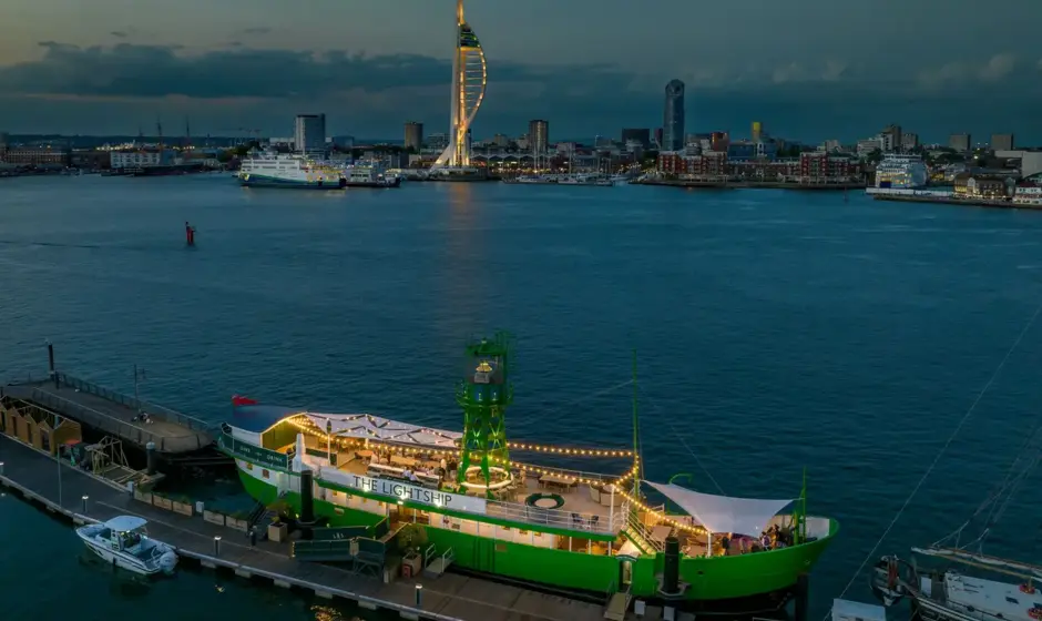 The Lightship at Haslar Marina boatfolk bars 